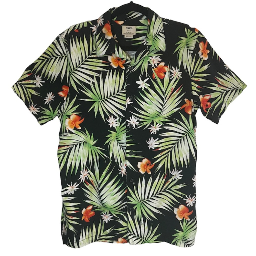 Vans Tropical Floral Classic Fit Short Sleeve Button Down